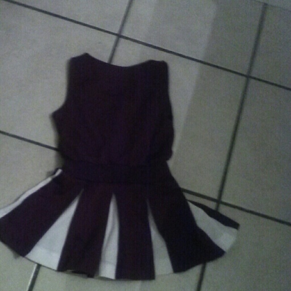 "Tide" cheerleader dress size 4t maroon and white - Picture 4 of 4